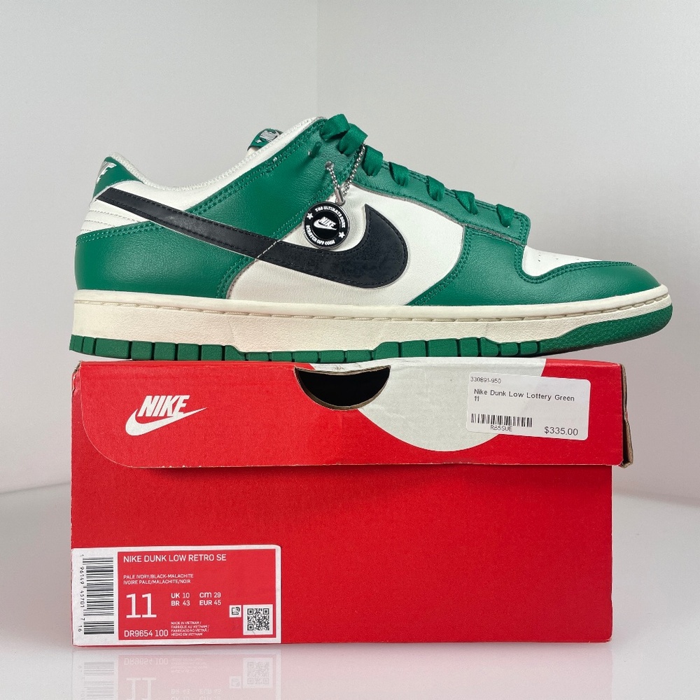 Nike Dunk Low Lottery Pack Malachite Green (DR9654-100) Size 11